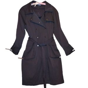 Ensign London Chocolate Double Layered Trench Coat